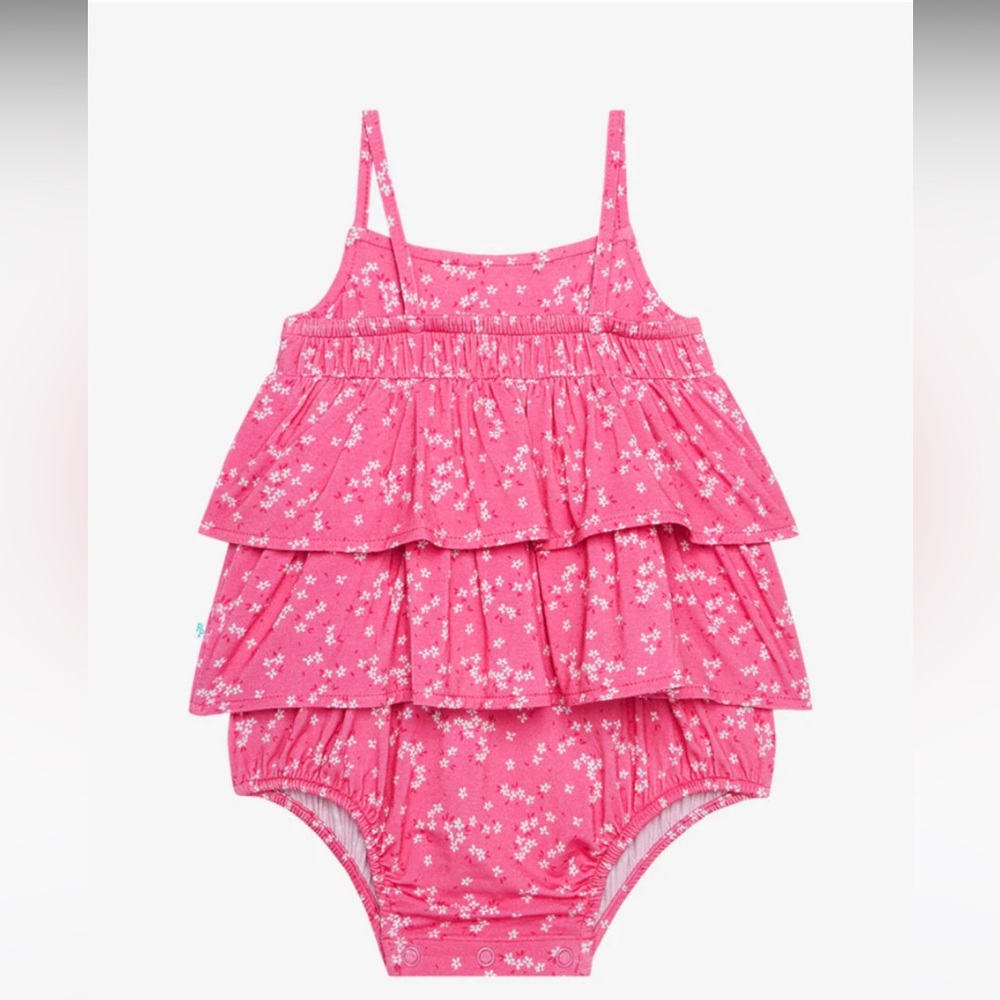 Posh Peanut | Janice Sleeveless Ruffled Bubble Romper | NWT | 3-6 Months